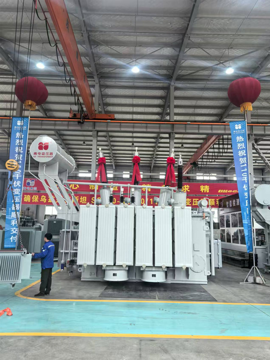 首台出口乌兹别克斯坦的110千伏电力变压器顺利交付